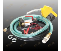 12V Diesel Kerosene Fuel Transfer Direct Pump Kit W/ Automatic Nozzle +12' Hose